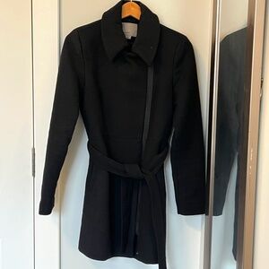 Women's Black 3/4 Length Coat